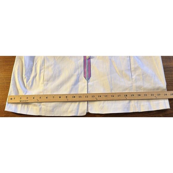 Vintage Bob Mackie Wearable Art 3/4 Sleeve White Ribbon Collared Jacket Size XL - Picture 4 of 7